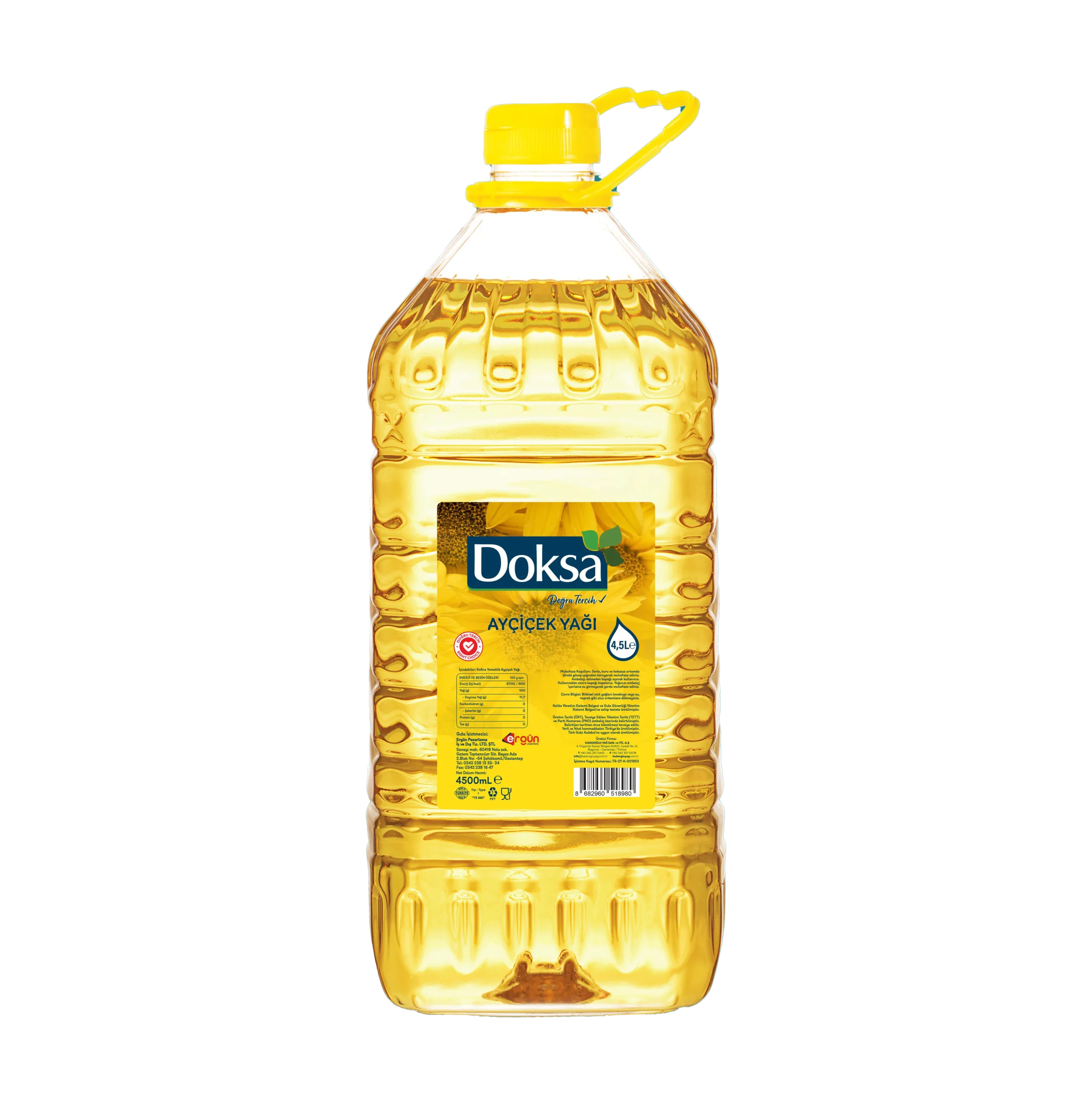 Doksa Ayçiçek Yağı Damacana 4.5LT